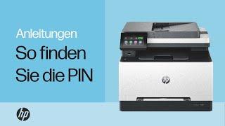 So finden Sie die PIN  HP Color LJ Pro 3201-3204 3288 MFP 3301-3304 3388 Drucker  HP Support