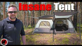 The MOST IMPRESSIVE Instant Set Up Tent I Haver EVER Seen - NatureHike Cape 8P Instant Tent