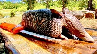 Smoked ARMADILLO Catch Clean Cook FEEDING MY FAMILY & FRIENDS