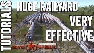 How to make a Huge Railyard  Tutorial  Workers & Resources Soviet Republic