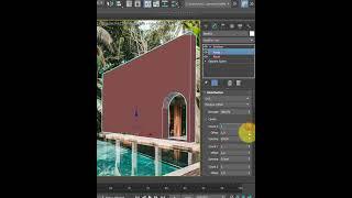 Ccreate a striking and easy-to-modify wall with arches  #3dsmax #3d #tutorial