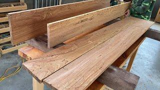 Use The Rotten Wooden Board To Do Something Unexpected  Huge Dining Table Set For 8 People