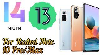 Redmi Note 10 ProMax MIUI 14  EU Stable update  How to install MIUI 14 using orange fox recovery