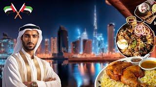 Huge DUBAI FOOD Tour TOP 8 Dubai street food  + Emirati Food in UAE