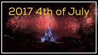 NEW 2017 Disney World 4th of July Fireworks at the Magic Kingdom