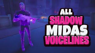 All Shadow Midas Boss Voicelines in Fortnite Chapter 2 Season 4  Fortnite Henchman Sounds