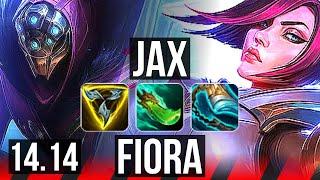 JAX vs FIORA TOP  45k DMG 13312 900+ games Dominating  NA Master  14.14