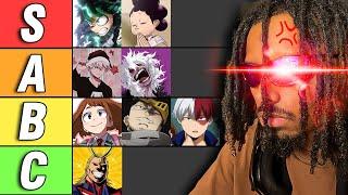 I ranked ALL My Hero Academia Characters from BEST to WORSE TierList