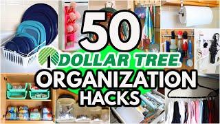 50 Dollar Tree Organization HACKS to get your home Organized FAST ideas from a pro