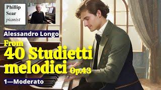 Alessandro Longo 40 Studietti melodici Op.43 1—Moderato