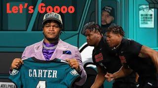 Howie Roseman And Nick Sirianni  Protect Jalen Carter Eagles Day 1 Recap. SKI MASK HOWIE