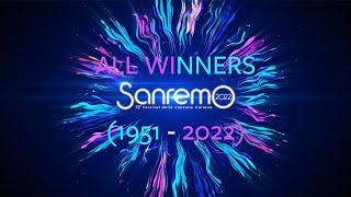 All Winners of Sanremo 1951 - 2022