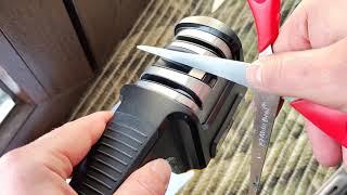 Обзор ручной точилки Work Sharp Kitchen Pull Through Sharpener - просто и эффективно