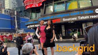 Kylie Cantrall and Malia Baker promote Descendants The Rise of Red in New York NY