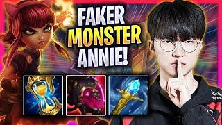 FAKER IS A MONSTER WITH ANNIE - T1 Faker Plays Annie MID vs Qiyana  Season 2024