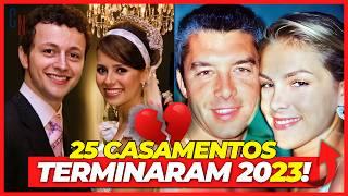 25 CASAIS DE ARTISTAS FAMOSOS QUE SEPARARAM EM 2023 