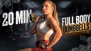 20 MIN FULL BODY DUMBBELL WORKOUT  Дома или на улице