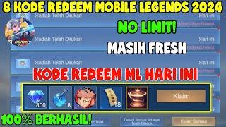 NO LIMIT 8 KODE REDEEM ML TERBARU KODE REDEEM MOBILE LEGENDS KODE REDEEM ML HARI INI JULI 2024