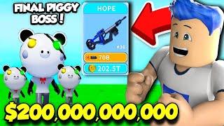 I Bought The $200000000000 WEAPON In Piggy Simulator To BEAT THE FINAL BOSS Roblox