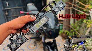 HJG fog light for bike installation️  best modified bikes india  projector light for bike