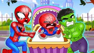 Oh No Hulk Angered Spider Man Baby FUNNY STORY - Marvels Spidey and his Amazing Friends Animation