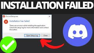 How To Fix Installation Has Failed Error On Discord  Windows