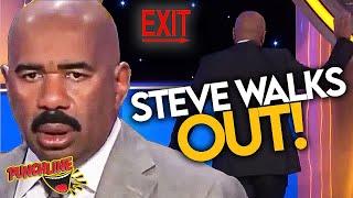 STEVE WALKS OUT Steve Harveys FUNNIEST Reactions On Family Feud