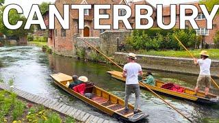  CANTERBURY CITY WALK FROM CATHEDRALS TO COBBLED STREETS STUNNING HISTORIC CITY IN ENGLAND 4K60