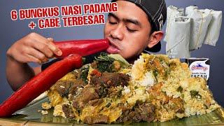 PULANG DARI EROPA LANGSUNG HAJAR 6 BUNGKUS NASI PADANG PAKE CABE TERBESAR