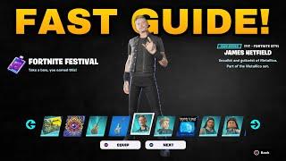 How To COMPLETE ALL FESTIVAL SEASON 4 METALLICA QUESTS CHALLENGES in Fortnite Quests Guide