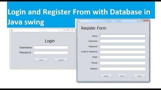 Login and Registration form with Database in Java Swing - Intact Abode