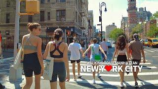 4K NEW YORK CITY - Lower Manhattan Summer Walk Sixth Avenue NYC Travel