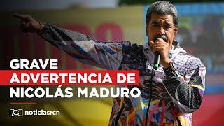 Maduro habló de un baño de sangre si pierde las elecciones