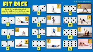 Fit Dice Fitness 2 Dice Version At Home PE Distance Learning