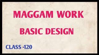 Maggam work jhumka designsimple jhumki design  hand embroidery design for beginnerstutorials