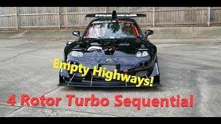 Turbo 4 Rotor F1 Air Shifted Sequential BLASTS Highways During Social Distancing