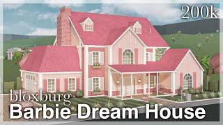 BLOXBURG - Barbie Dream House Speedbuild exterior