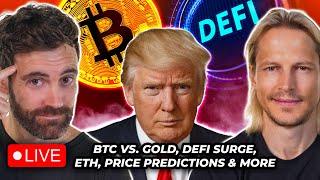 Crypto News BTC Vs. Gold FED Pivot DeFi Surge Price Predictions & More