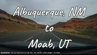 Dashcam Albuquerque New Mexico to Moab Utah No Audio