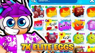 ROBLOX PET CATCHERS I OPENED 7K ELITE EGG & GOT LEGENDARY PETS