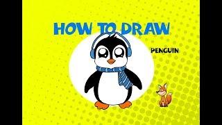 How to draw a Penguin - Learn to Draw - ART LESSON arte how to channel