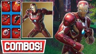 *NEW* BEST IRON MAN MK 45 SKIN COMBOS  Fortnite