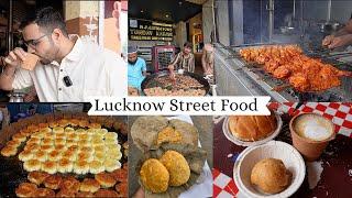 LUCKNOW STREET FOOD  Tunday Kababi Durga Khasta Sharma ji ki chai and more