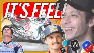 Valentino Rossi & Jack Miller DELIGHTED by Marquezs Motorbike Catching Fire Marquez self aware