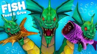 *NEW* LEGENDARY HYDRA vs. PREHISTORIC PROGNATHODON  Feed & Grow