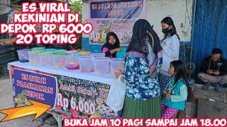 es buah viral kekinian di depok Rp 6000150 cup sehari#esbuahprasmanan #esbuahkekinian #esbuahviral