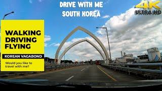 4K Timelapse A Sunny Day Drive in South Korea  Stunning City Views  Cityscape