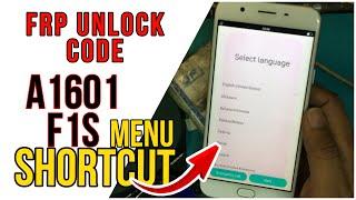 oppo F1s A1601 FRP UNLOCK shortcut CODE working 100%