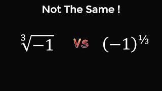 How are they different? Cube root vs the exponent of 13