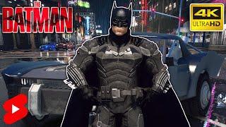 The Batman 2022  Robert Pattinson Suit and New Batmobile in Grand Theft Auto 5 #shorts